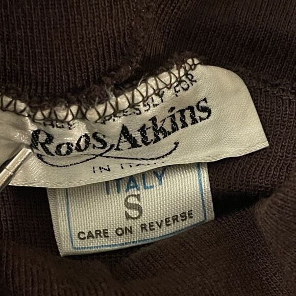 Vintage Roos Atkins Long‎ Sleeve Turtle Neck Brown Small Women's Made In Italy - Picture 5 of 9